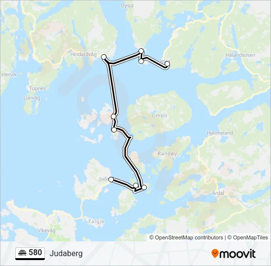 580 Ferry Line Map