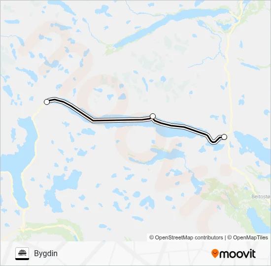 M/B BITIHORN Ferry Line Map