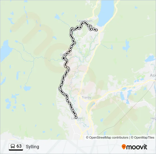 63 Bus Line Map