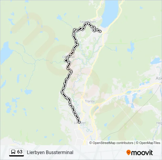 63 Bus Line Map