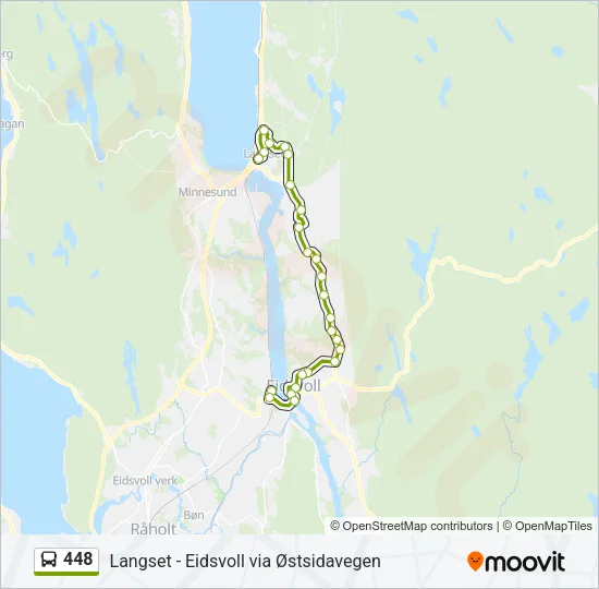 448 Bus Line Map