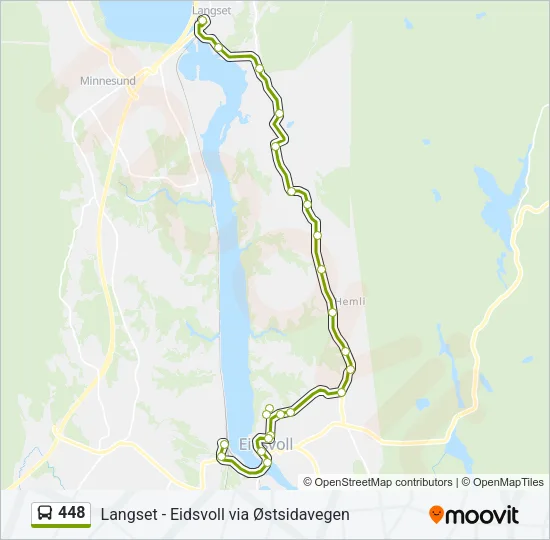 448 Bus Line Map