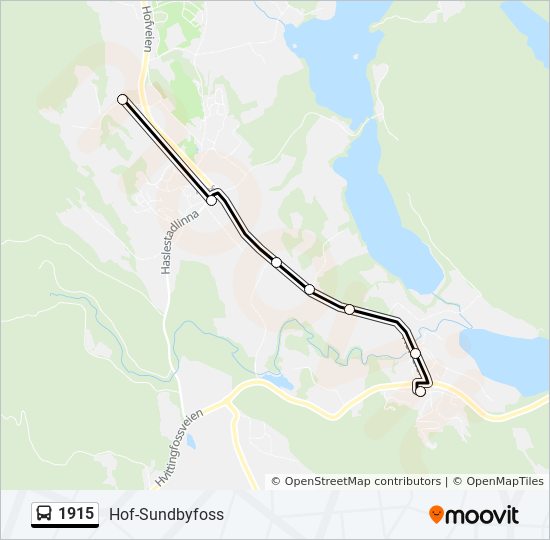 1915 bus Line Map