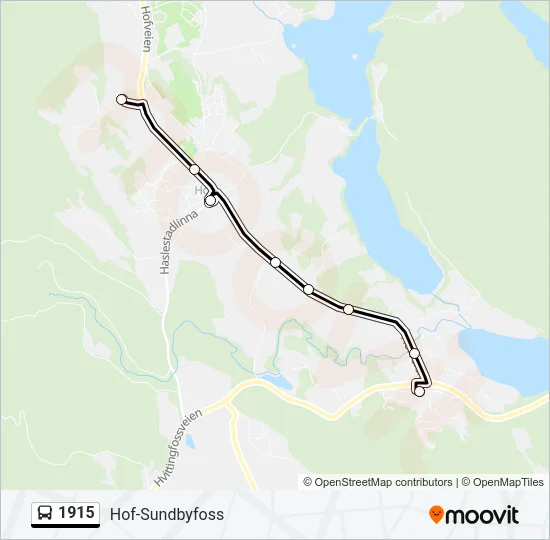 1915 Bus Line Map
