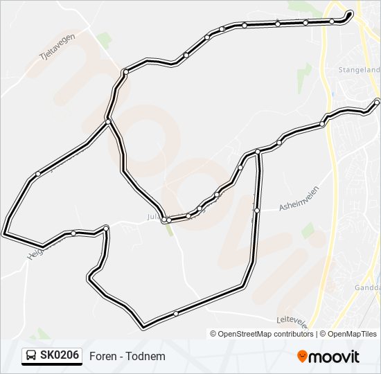 SK0206 bus Line Map