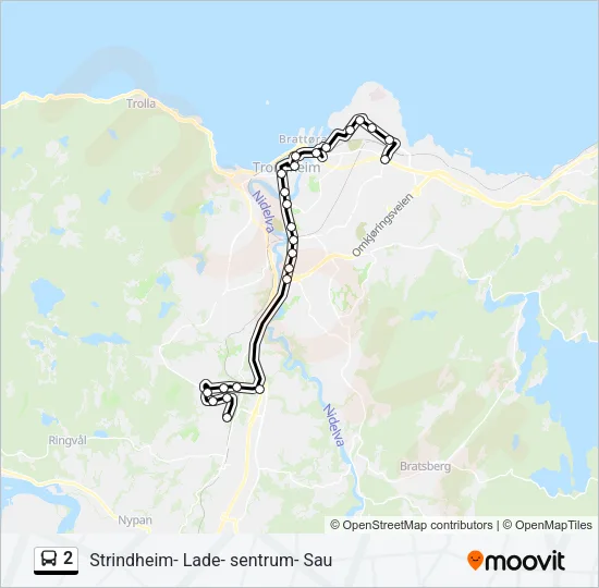 2 Bus Line Map