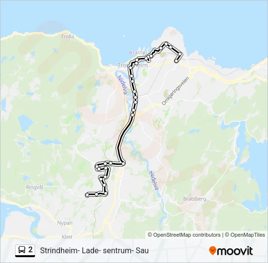 2 Bus Line Map