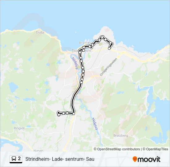 2 Bus Line Map