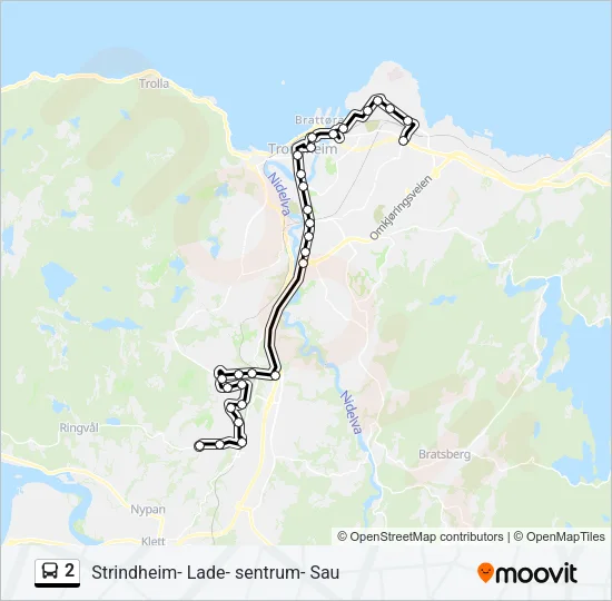 2 buss Linjekart
