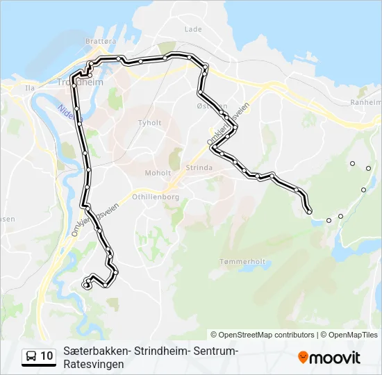 10 Bus Line Map