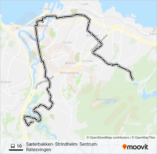 10 Bus Line Map