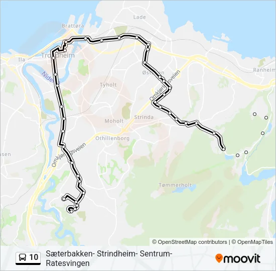 10 Bus Line Map