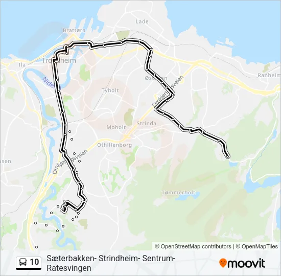 10 Bus Line Map