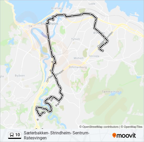 10 bus Line Map