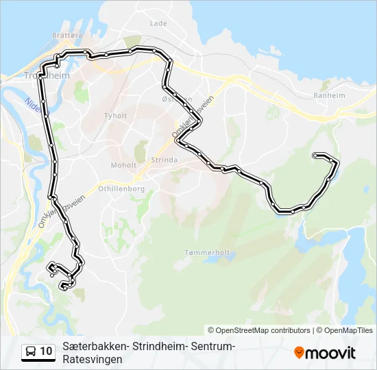 10 Bus Line Map
