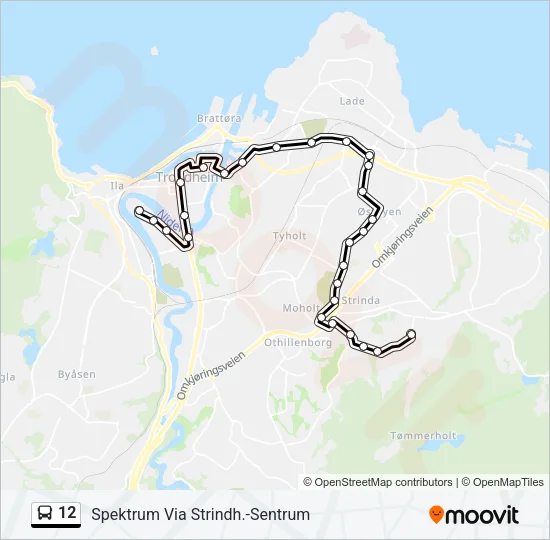 12 Bus Line Map
