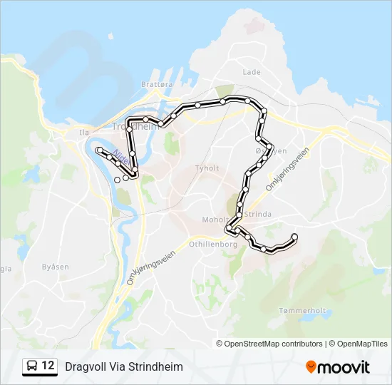 12 Bus Line Map