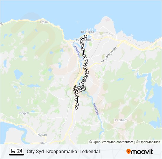 24 bus Line Map