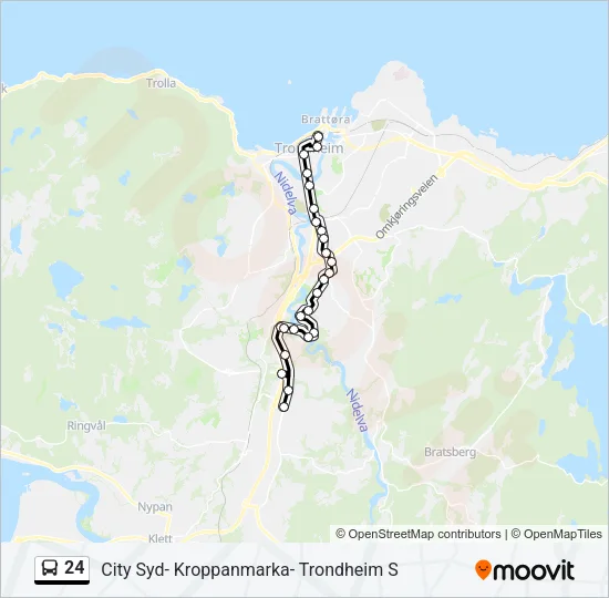 24 Bus Line Map
