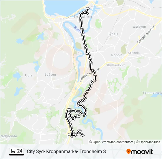 24 Bus Line Map