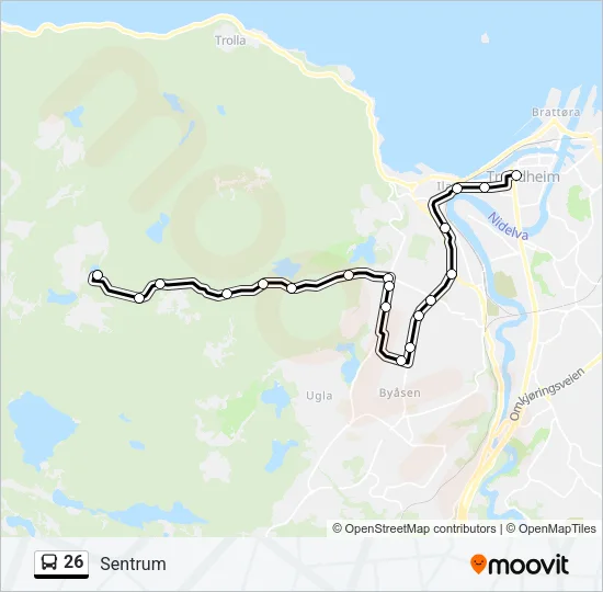 26 Bus Line Map