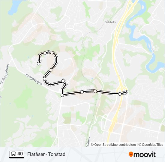 40 bus Line Map