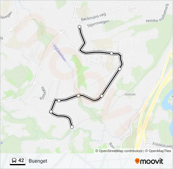 42 Bus Line Map