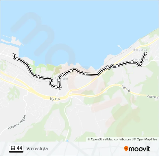 44 Bus Line Map