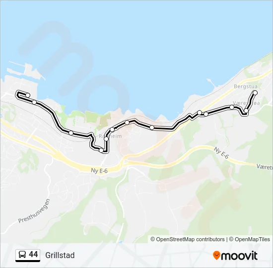 44 Bus Line Map