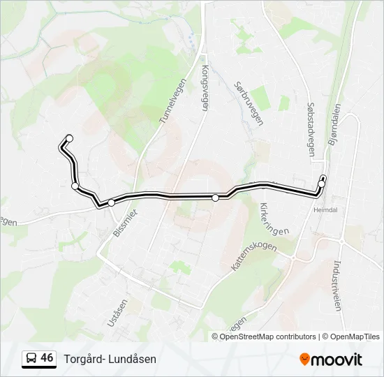 46 Bus Line Map