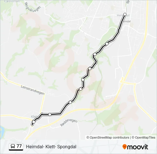 77 Bus Line Map