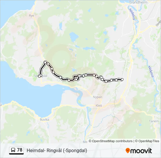 78 Bus Line Map