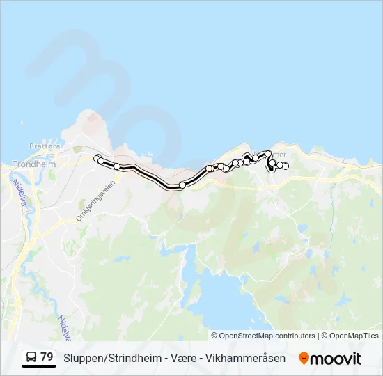 79 Bus Line Map
