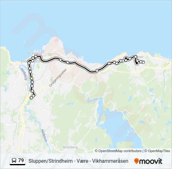 79 Bus Line Map