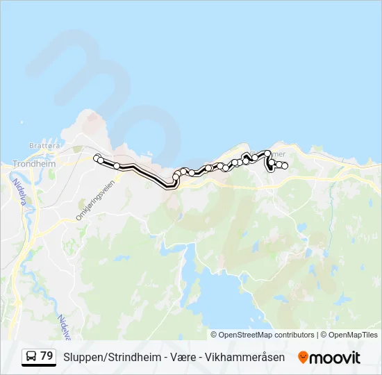 79 Bus Line Map