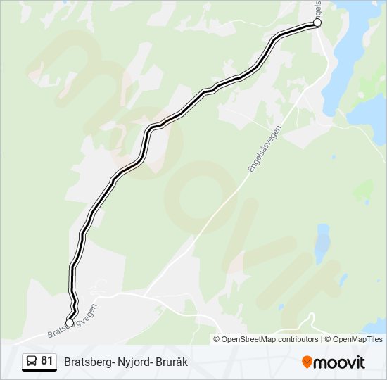 81 bus Line Map