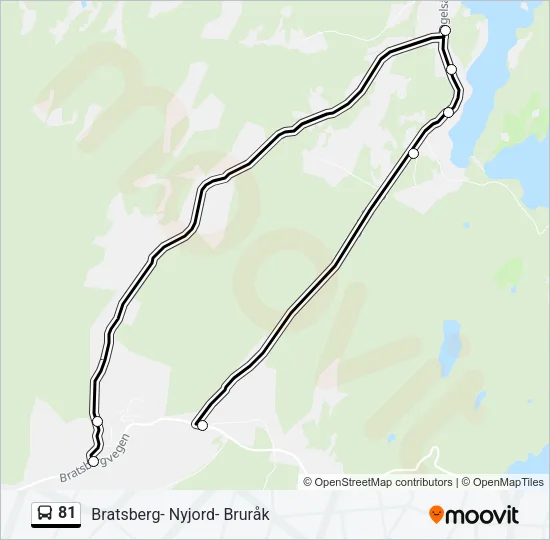 81 Bus Line Map