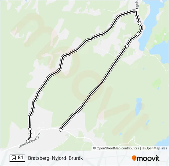 81 Bus Line Map