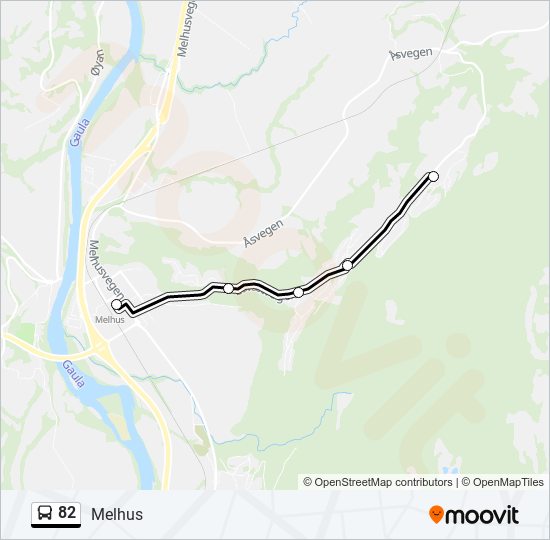 82 bus Line Map