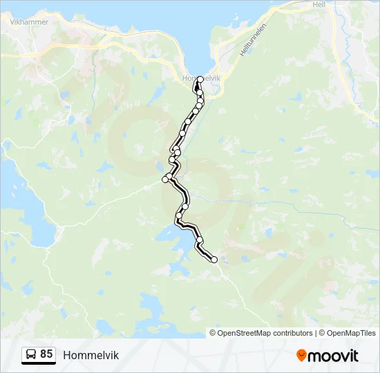 85 Bus Line Map