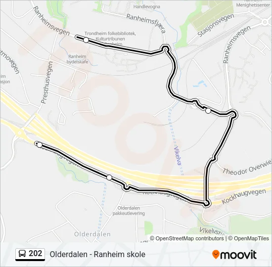 202 Bus Line Map