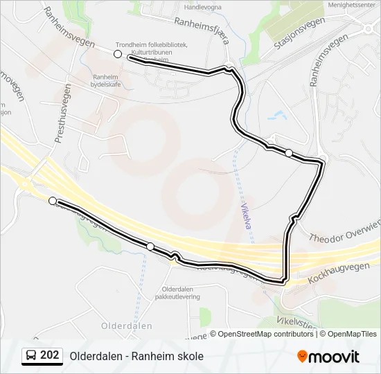 202 Bus Line Map