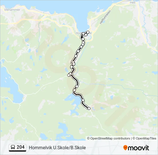 204 Bus Line Map