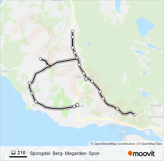 210 Bus Line Map