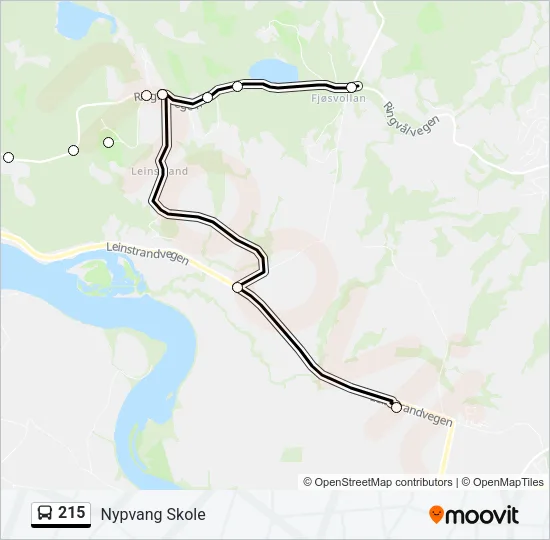 215 Bus Line Map