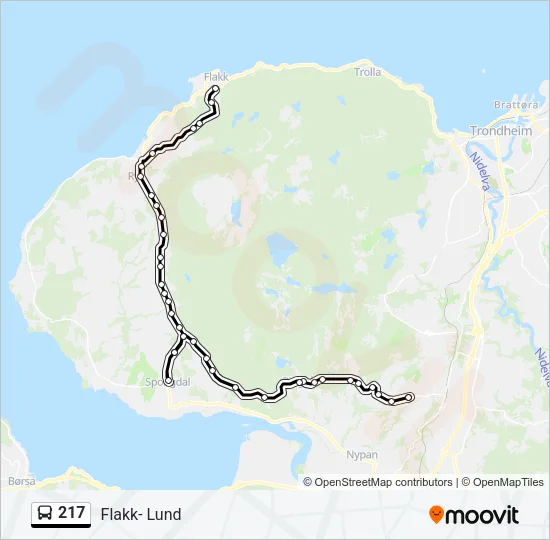 217 Bus Line Map