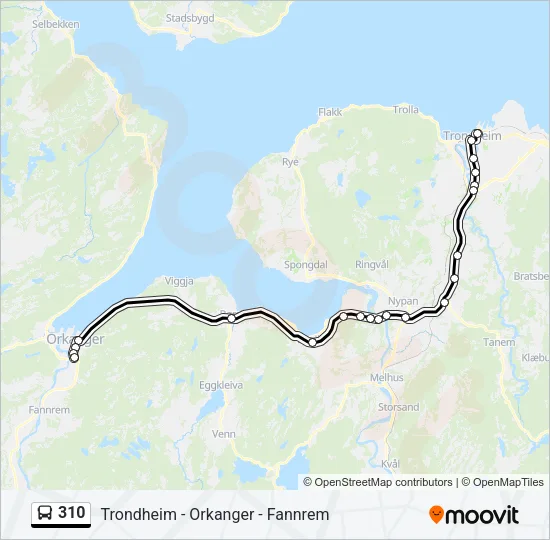 310 Bus Line Map