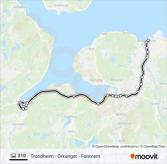 310 Bus Line Map