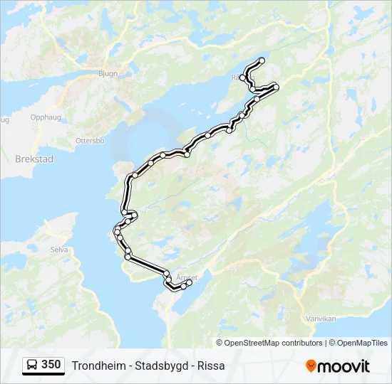 350 Bus Line Map