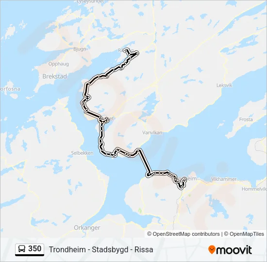350 Bus Line Map